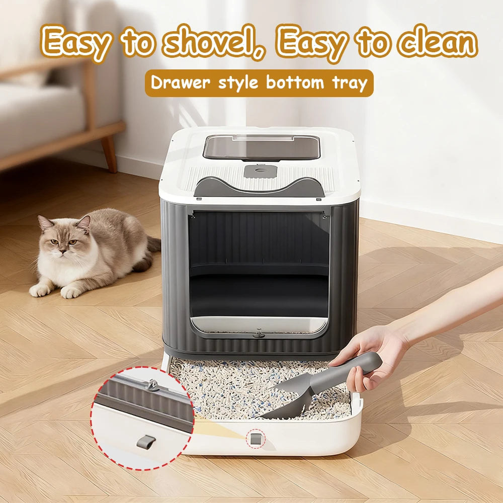 Maison de litière fermée pour chat
