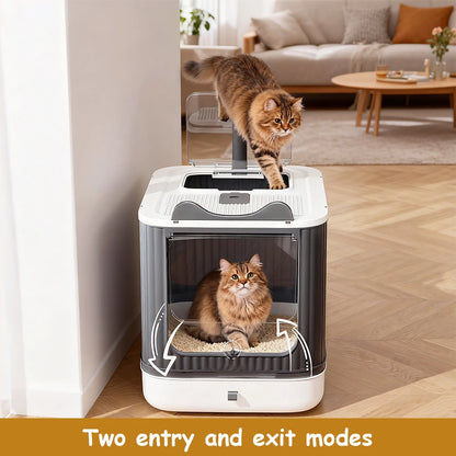 Maison de litière fermée pour chat