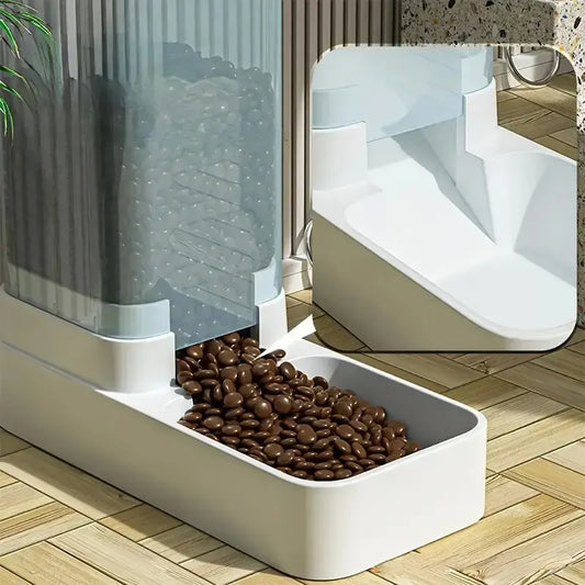 Distributeur Automatique de Croquettes & Fontaine à Eau par Gravité – Animora™