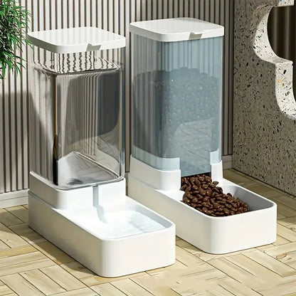 Distributeur Automatique de Croquettes & Fontaine à Eau par Gravité – Animora™