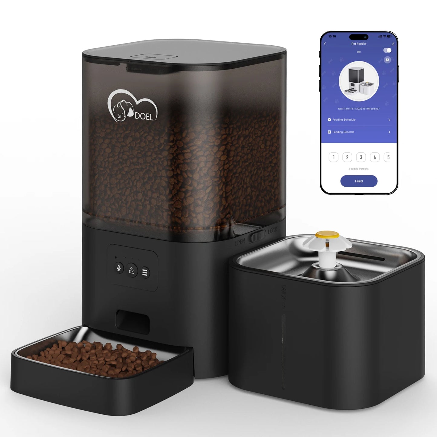Distributeur automatique connecté avec fontaine – Animora™