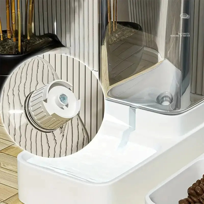 Distributeur Automatique de Croquettes & Fontaine à Eau par Gravité – Animora™