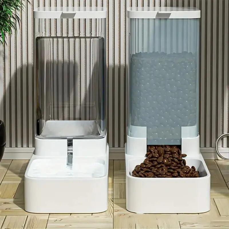 Distributeur Automatique de Croquettes & Fontaine à Eau par Gravité – Animora™