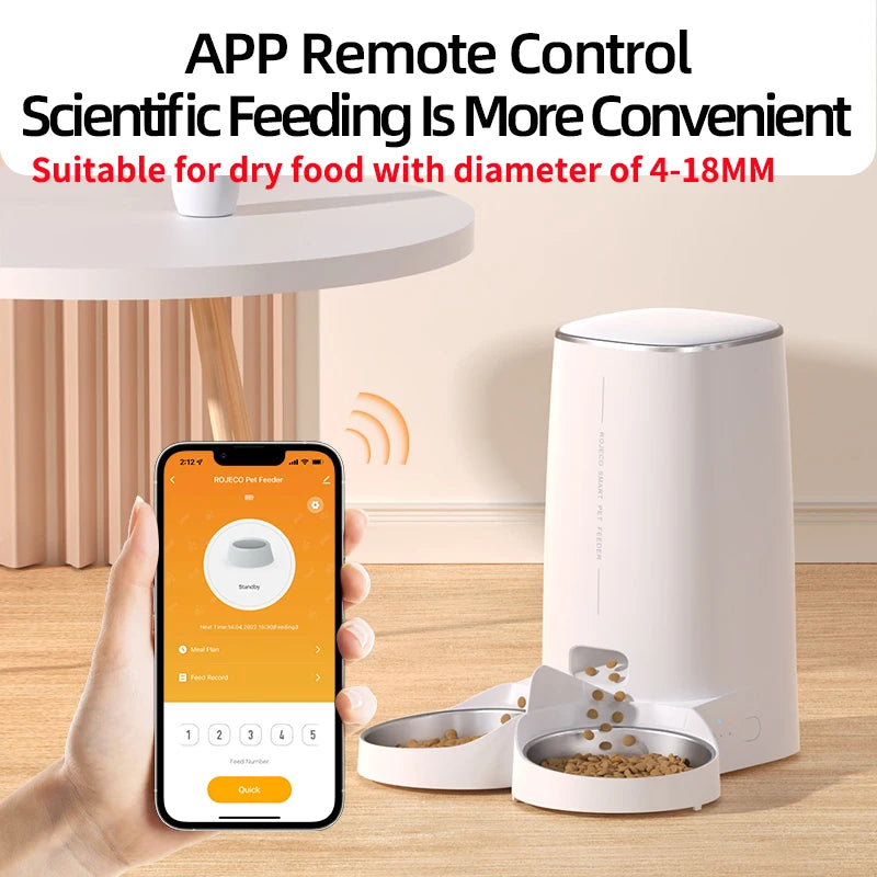 Mangeoire Automatique Connectée 4 L pour Chat